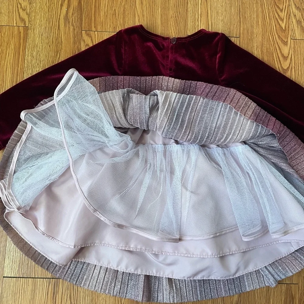 pastourelle by pippa & julie velvet shimmer holiday dress